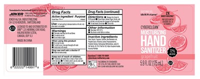 01 (Cyber Clean Moisturizing Hand Sanitizer (175ml) Grapefruit)